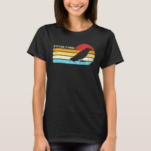 Om den flyger den spionerar den på konspirationste t shirt