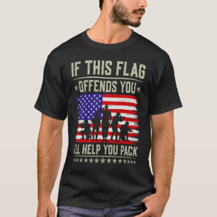 Om den här Flagga är fördärvlig hjälper jag dig US T Shirt