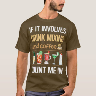Om den innehåller kaffeblandning av blandad kokkon t shirt