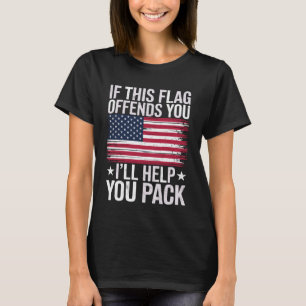Om Denna Flagga Förolämpar Dig Så Hjälper Jag Dig T Shirt