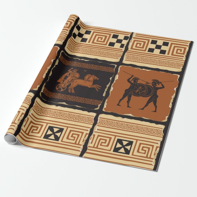  om det antika Grekland i form av en samling Presentpapper (Utrullad)