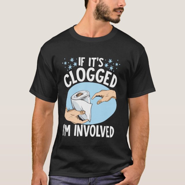 Om det är cloggat är jag inblandad t shirt (Framsida)