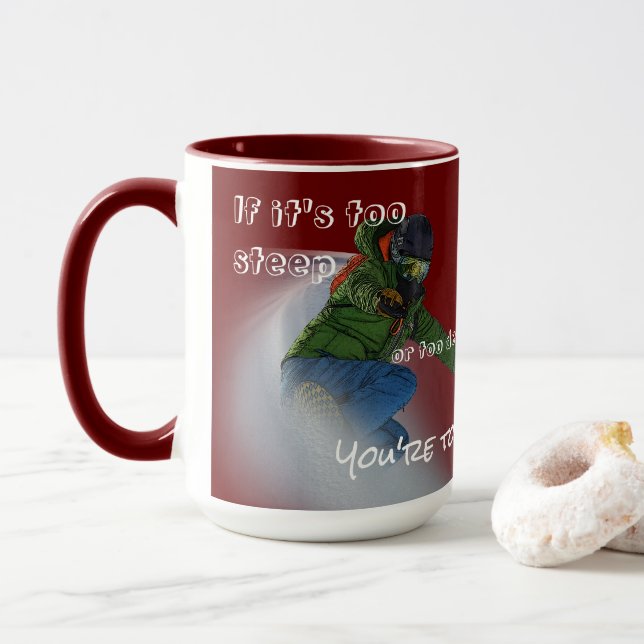 Om det är för brant mugg (Med munk)