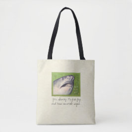 Om det är Fredag är det Fish Sharky Tote Bag. Tygkasse