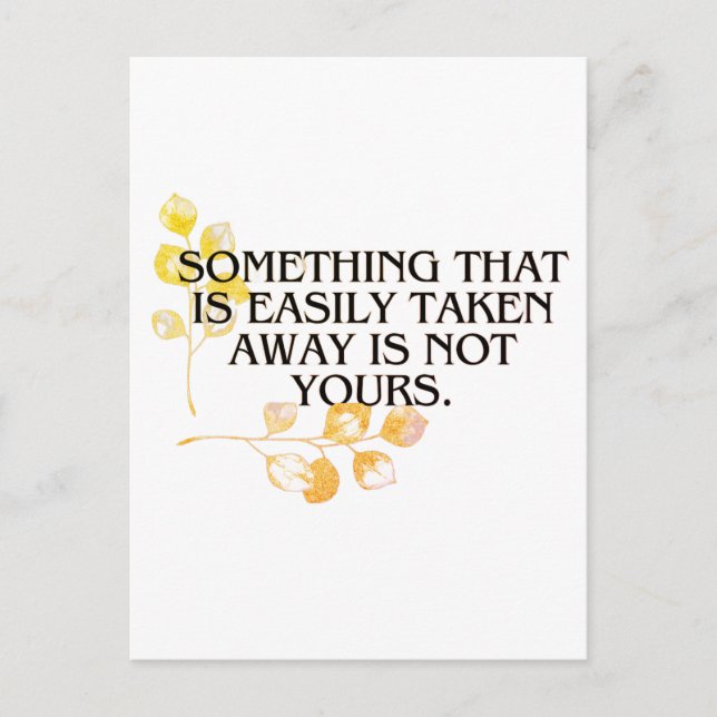 om det är lätt att ta var det aldrig ditt vykort (Framsida)