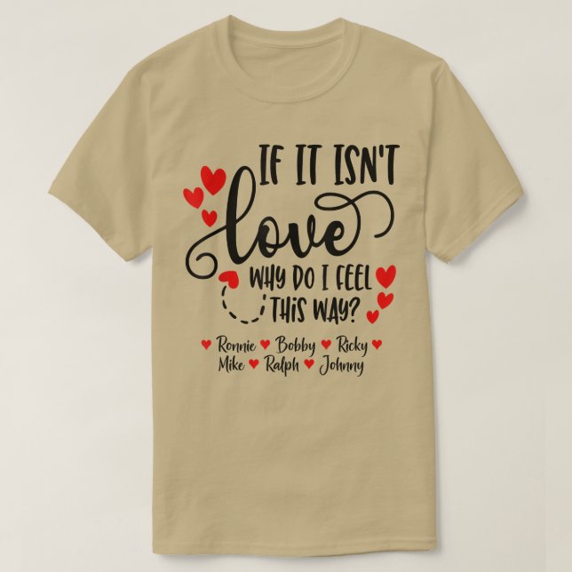 Om det är LoveRonnie Bobby Ricky Mike Ralph & Joh T Shirt (Design framsida)