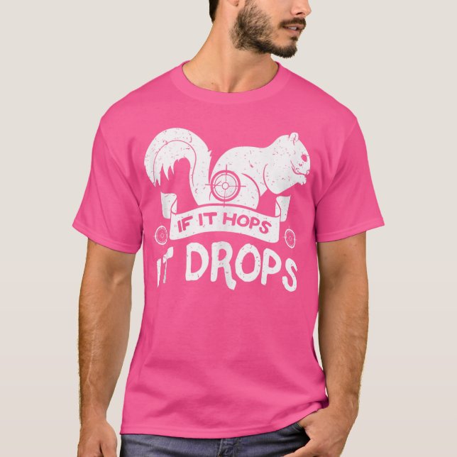 Om det är Skutt, tappar det Hunter Rifle Squirrels T Shirt (Framsida)
