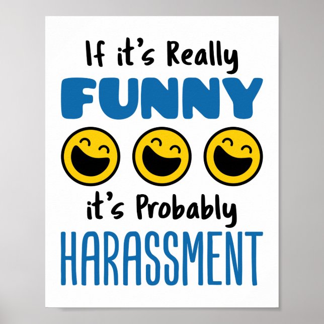 Om det är Verkligen, antagligen trakasserier HR Poster (Framsidan)