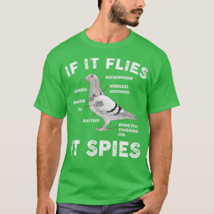 Om det flyger så spär det på Pigeon Anatomy Bird A T Shirt