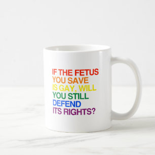 OM DET FOSTER DU RÄDDAR ÄR GAY -.png Kaffemugg