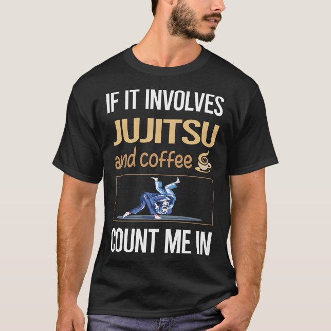Om det handlar om Coffee Jujitsu Ju Jitsu Jiujitsu T Shirt (Framsida)
