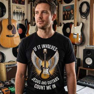 Om det handlar om Jesus och gitarrer, räkna med mi T Shirt