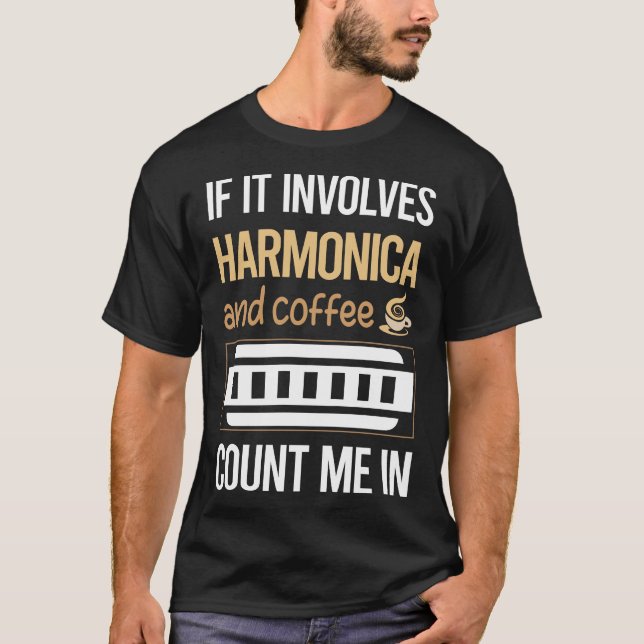 Om det handlar om kaffe Munspel T Shirt (Framsida)