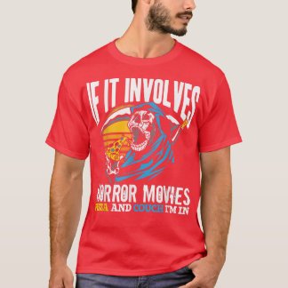 Om det inbegriper skräckfilmer Pizza och en soffa T Shirt