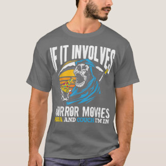 Om det inbegriper skräckfilmer Pizza och en soffa T Shirt