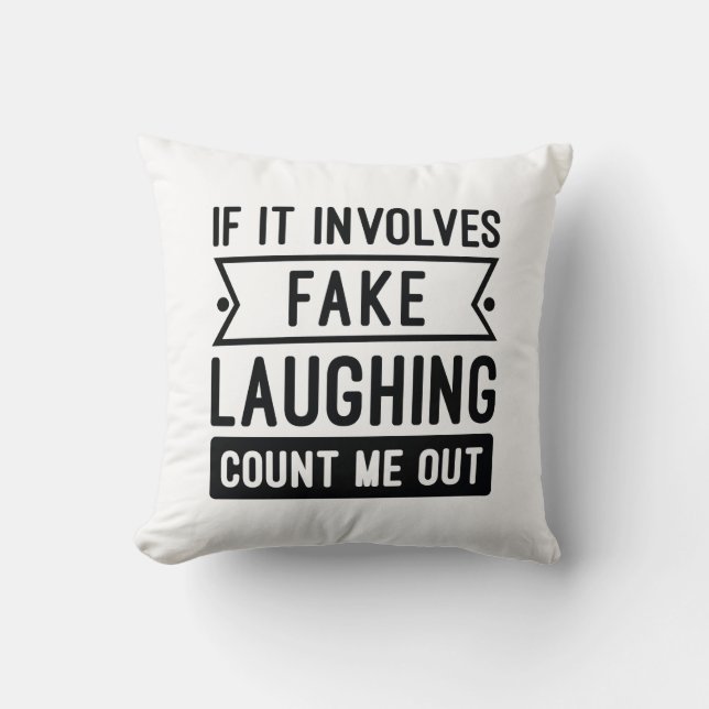 Om det innebär att fake Laughing Kudde (Framsida)