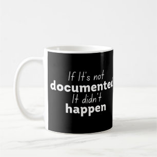 Om det inte är dokumenterat så hände det inte kaffemugg