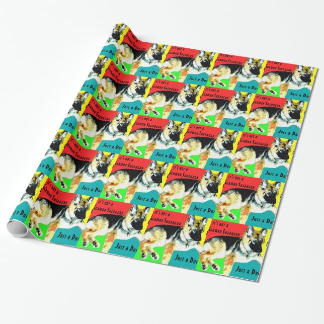 Om det inte är en tysk shepherd. presentpapper (Utrullad)