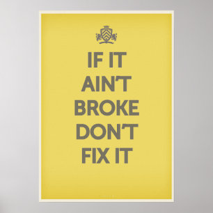 Om det inte är Fattigt, fixa det inte Poster