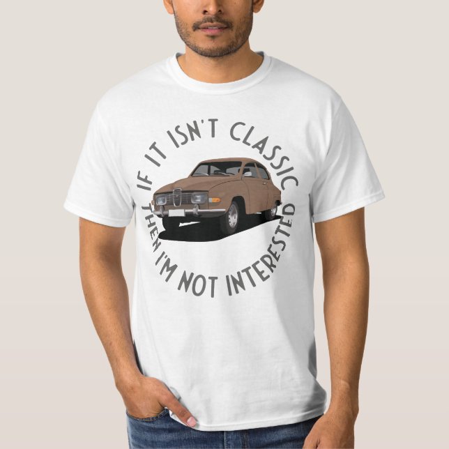 Om det inte är klassiskt - Saab 96 T Shirt (Framsida)