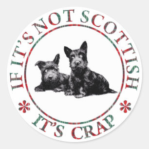 OM DET INTE ÄR SCOTTISH, ÄR DET KRP RUNT KLISTERMÄRKE