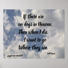 OM DET INTE FINNS NÅGRA HUNDAR-KOMLIGA ROGERS POST POSTER