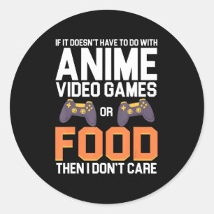 Om det inte har att göra med animerade videospel e runt klistermärke