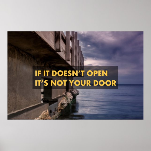 Om det inte öppnas är det inte din dörr poster (Framsidan)