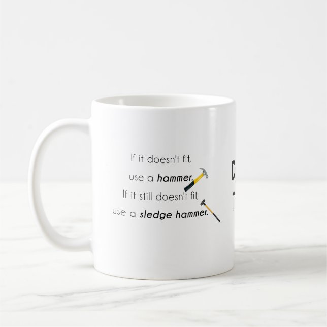 Om det inte passar, kaffemugg (Vänster)