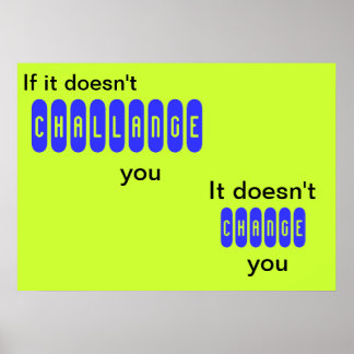 Om det inte utmanar dig - poster