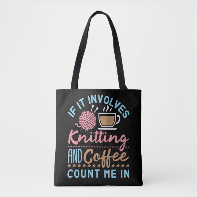 Om det involverar Knitting och kafferäkning hos mi Tygkasse (Framsida)
