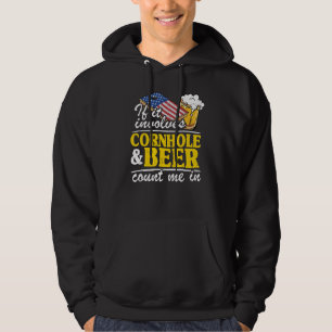 Om det involverar kornhål och öl räknas jag i USA  Hoodie