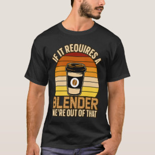 Om det krävs en blandning av kaffe, barista och ko t shirt