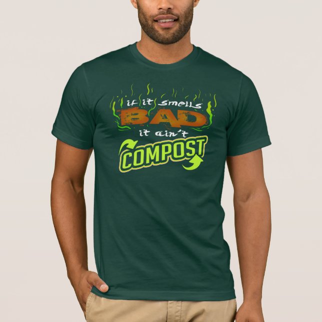 Om det luktar illa, kom inte fram till återvinning t shirt (Framsida)