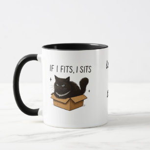 Om det passar sitter jag svart katt mugg