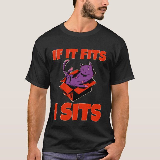 Om det passar sitter jag vänner t shirt (Framsida)