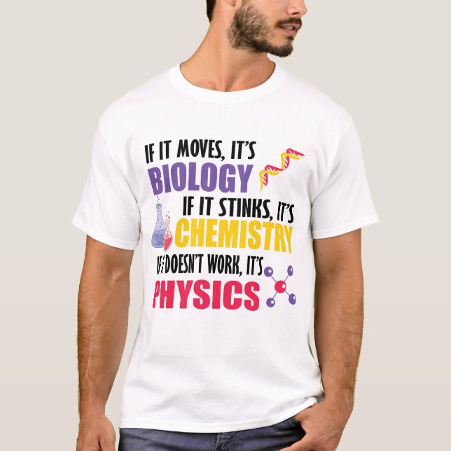 Om det rör sig om biologi t shirt (Framsida)