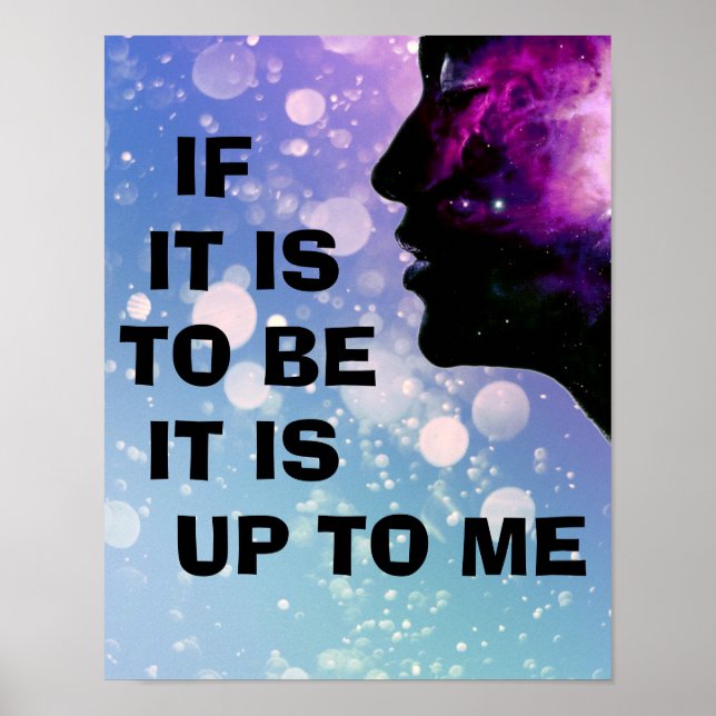 "Om det ska vara ... är det upp till mig" Poster (Framsidan)