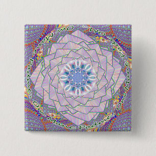 OM Dharma rullar lotusblomma knäppas Knapp