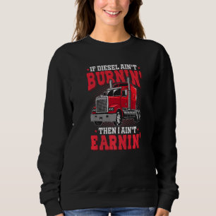 Om Diesel Aint Burnin Semi Trailer Lastbil Lastbil T Shirt