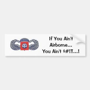 Om dig luftburna Aint… dig Aint S#! T Bildekal