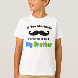 Om dig mustaschstorebrordesign t-shirt