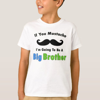 Om dig mustaschstorebrordesign tee