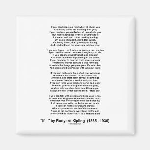 Om dikt av Rudyard Kipling (den inspirera dikt) Magnet
