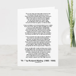 Om Dikt av Rudyard Kipling (inspirationell Dikt) Kort