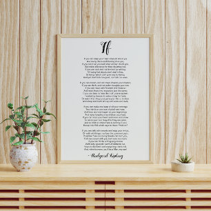 Om Dikt av Rudyard Kipling Poster