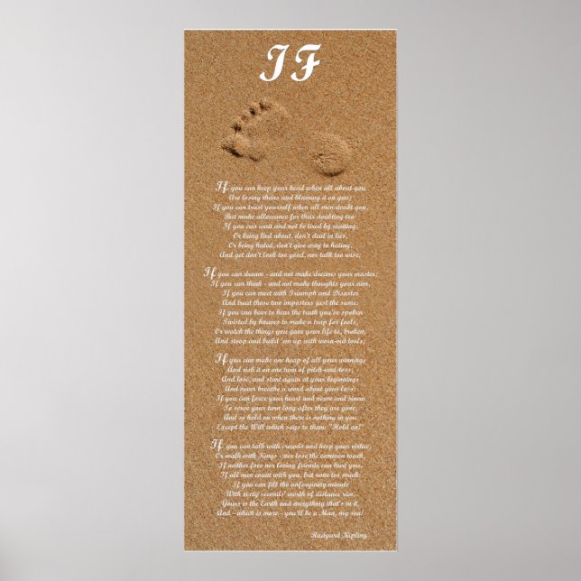 Om - Dikt Rudyard Kipling Skriv ut Poster (Framsidan)