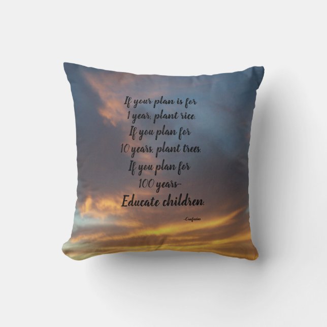 OM DIN PLAN KONFUCIUS DEKORATIV KUDDE (Framsida)