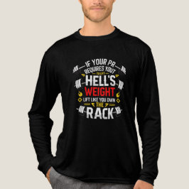 Om din PR-gym motivation citerar med vit text T Shirt