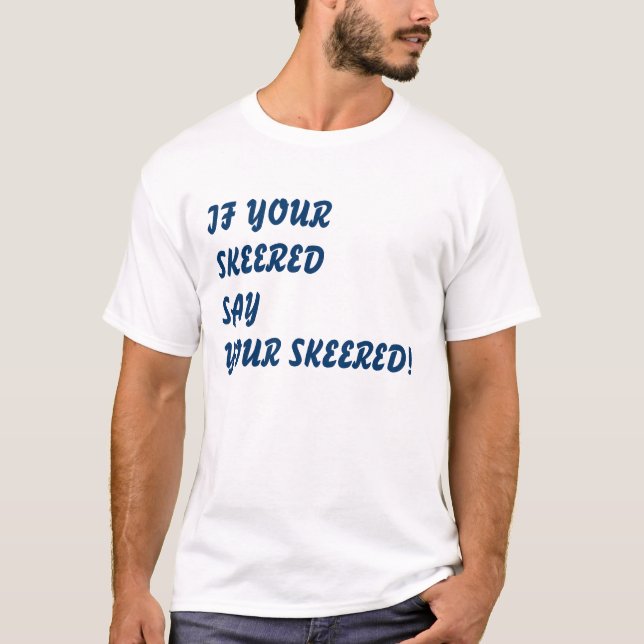 OM DIN SKEERED TEE SHIRT (Framsida)